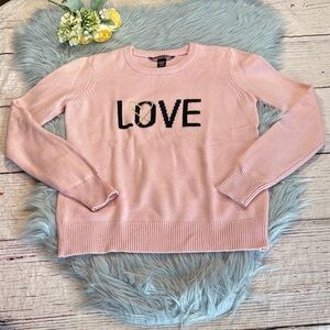 Victoria’s Secret Love Pink Cashmere Blend Sweatshirt sz XS